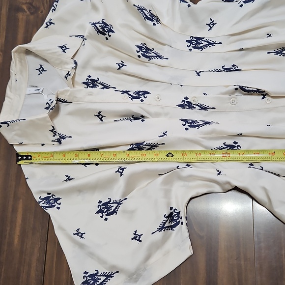 Glam Cream and Navy Casual Dress - Picture 4 of 12